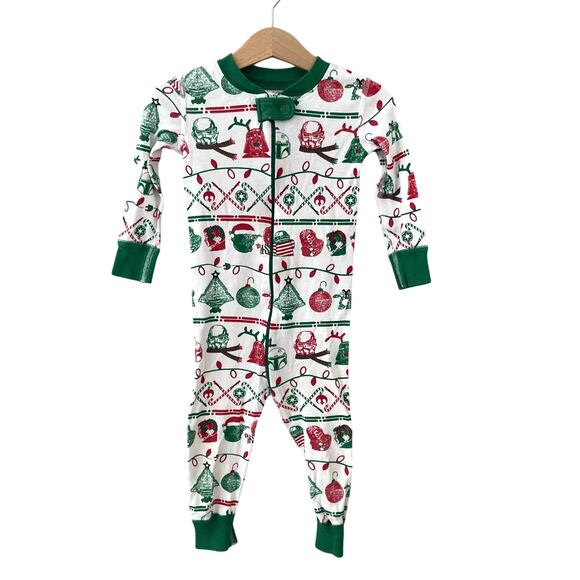 Hanna Andersson Star Wars Holiday Zip Sleeper Pajamas - 18-24M 80cm - Picture 1 of 9